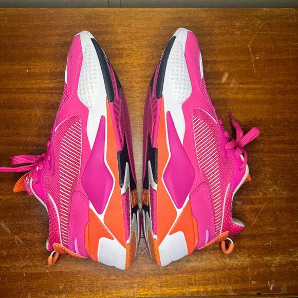 Puma Rs-X Toys 370750 Pink White Orange Running Shoes Women's Size 8.5 Jog - Picture 2 of 10